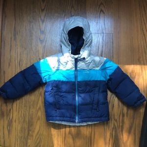 LL Bean Color Block Winter Down Jacket